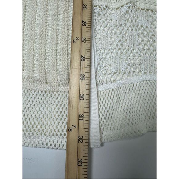 Multiples  Boho Crochet  Patchwork Duster Cardigan Cream Size XL - Picture 13 of 14